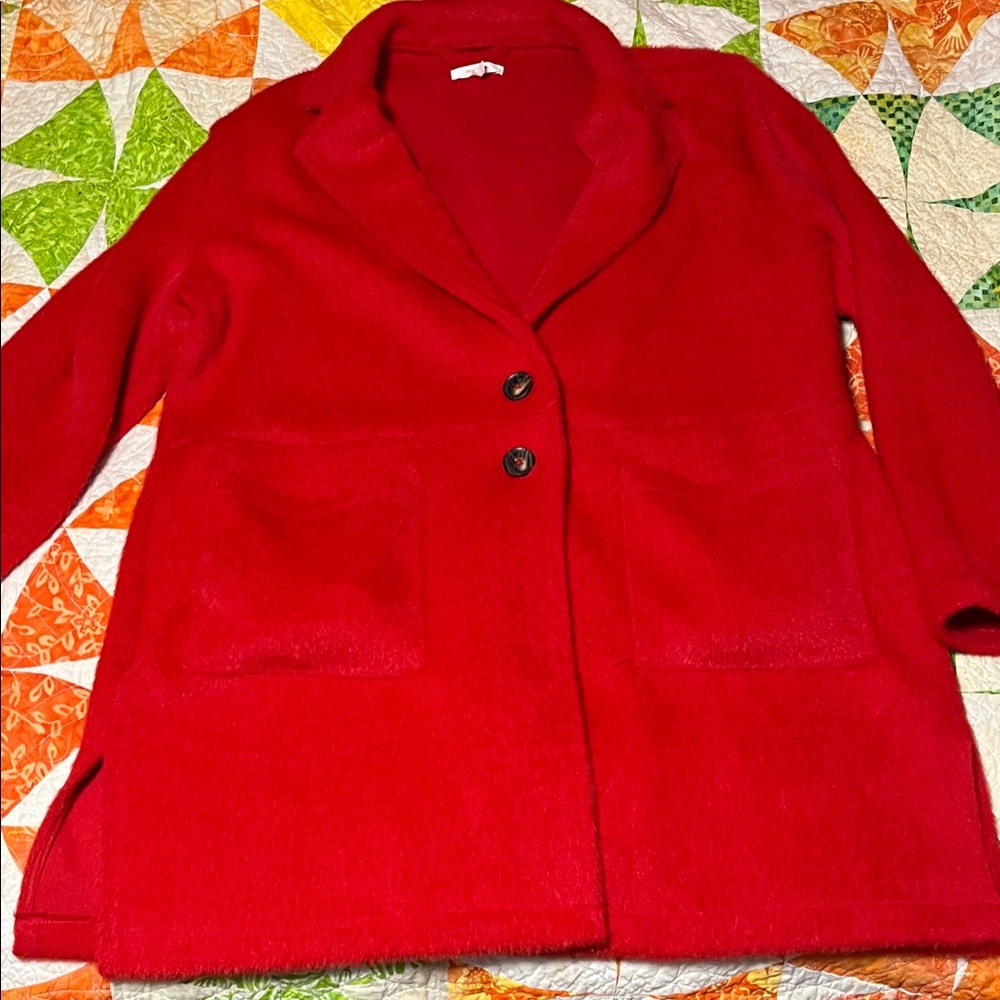 Women's Red Maurice’s Coat trench length winter large